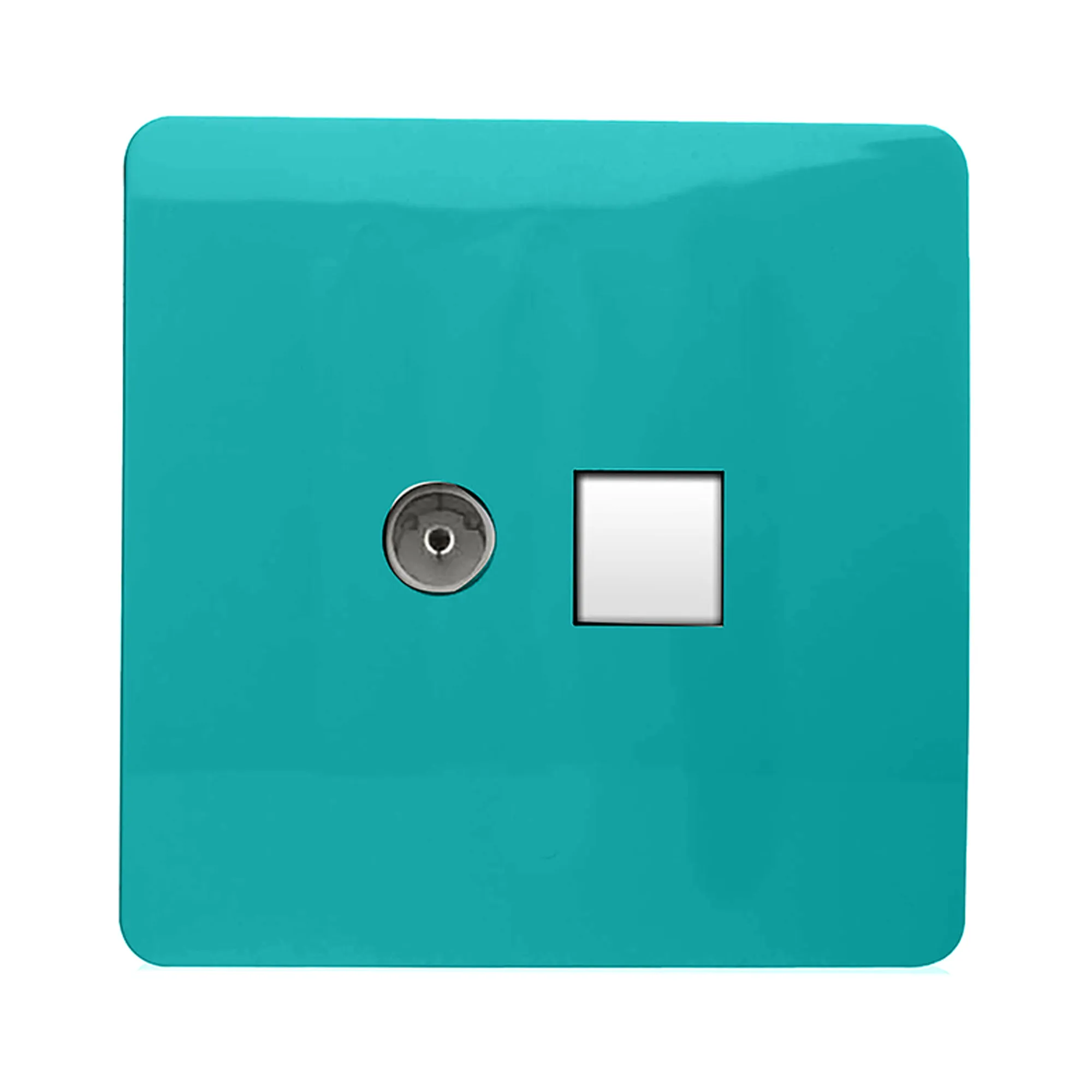 ART-TLP+TVBT  TV Co-Axial & Telephone Bright Teal